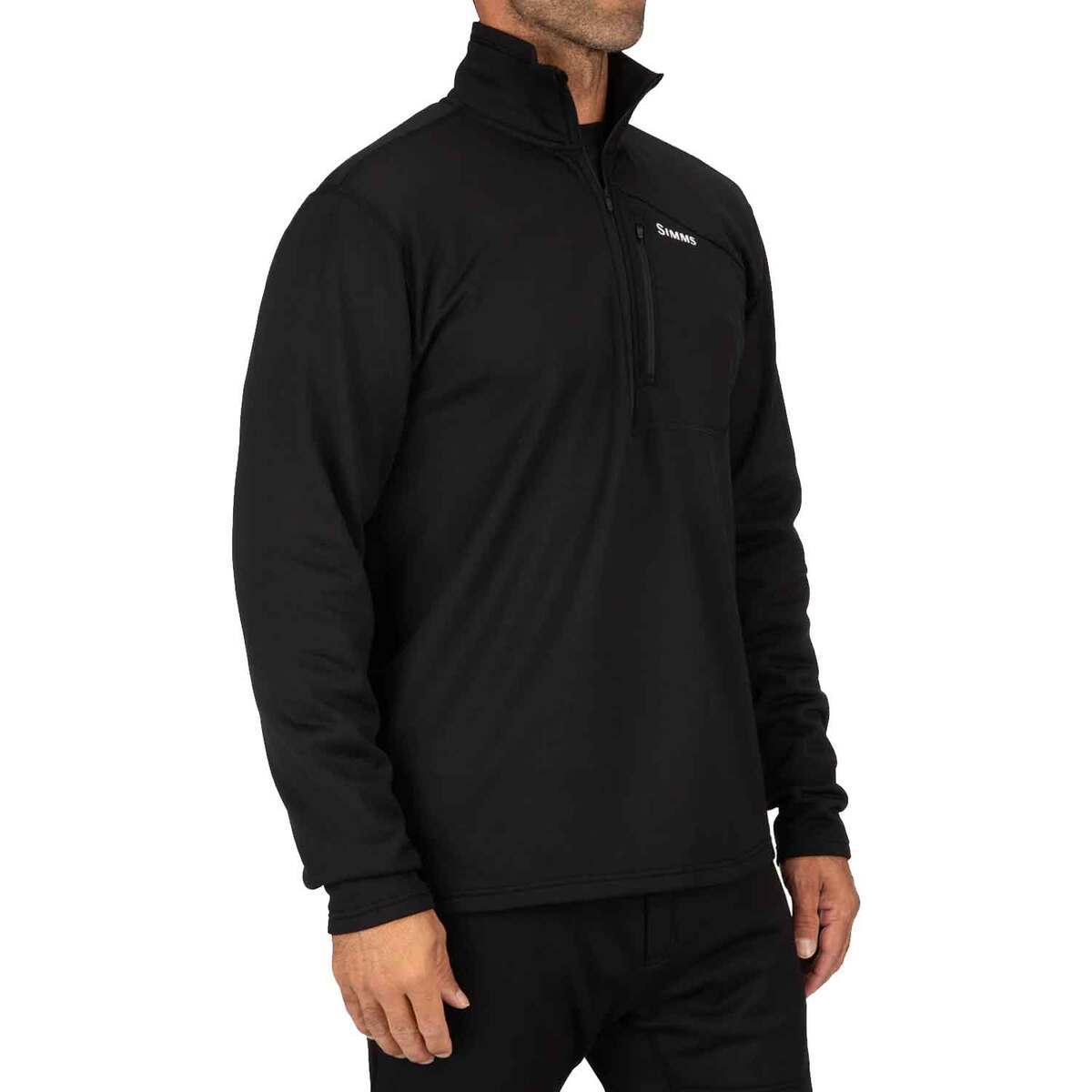 Simms Men's Thermal Quarter Zip Base Layer Shirt Simms Men's Thermal Quarter Zip Base Layer Shirt