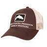 Simms Men's Trout Icon Trucker Hat - Mahogany - Mahogany One Size Fits Most