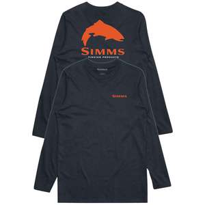 Simms Men's Trout Logo Tech Long Sleeve Shirt