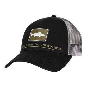 Simms Men's Walleye Icon Trucker Hat - Woodland Camo Sandbar - One Size Fits Most