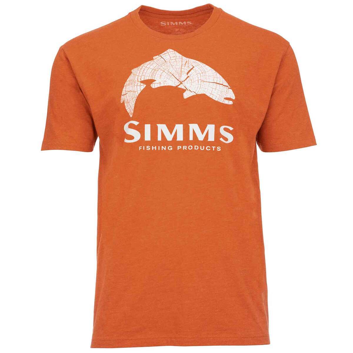 Simms Men's Wood Trout Fill Short Sleeve Casual Shirt Simms Men's Wood Trout Fill Short Sleeve Casual Shirt