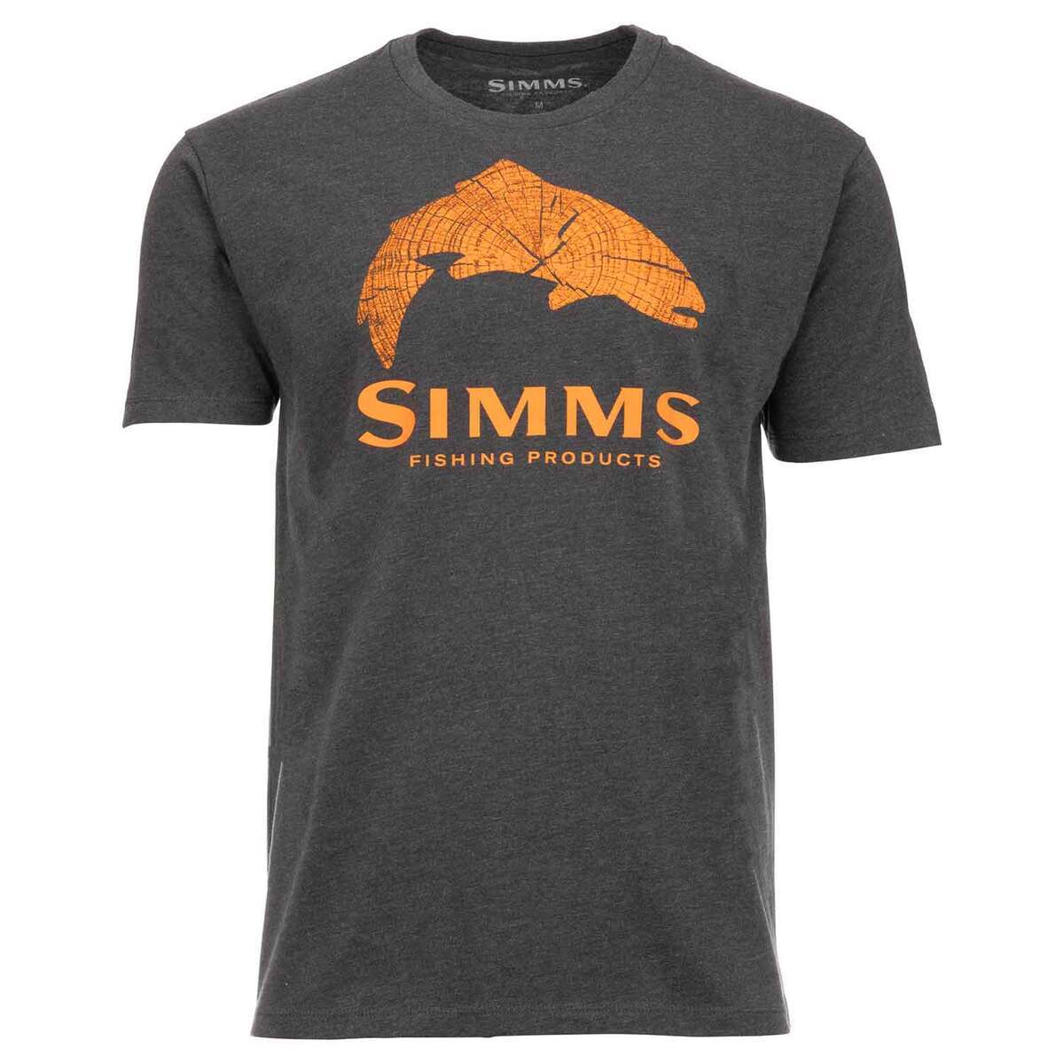 Simms Men's Wood Trout Fill Short Sleeve Casual Shirt Simms Men's Wood Trout Fill Short Sleeve Casual Shirt