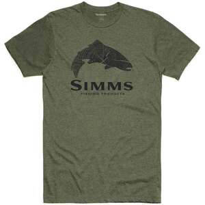 Simms Men's Wood Trout Fill Short Sleeve Shirt