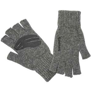 Simms Wool Half Finger Glove - Steel - S/M