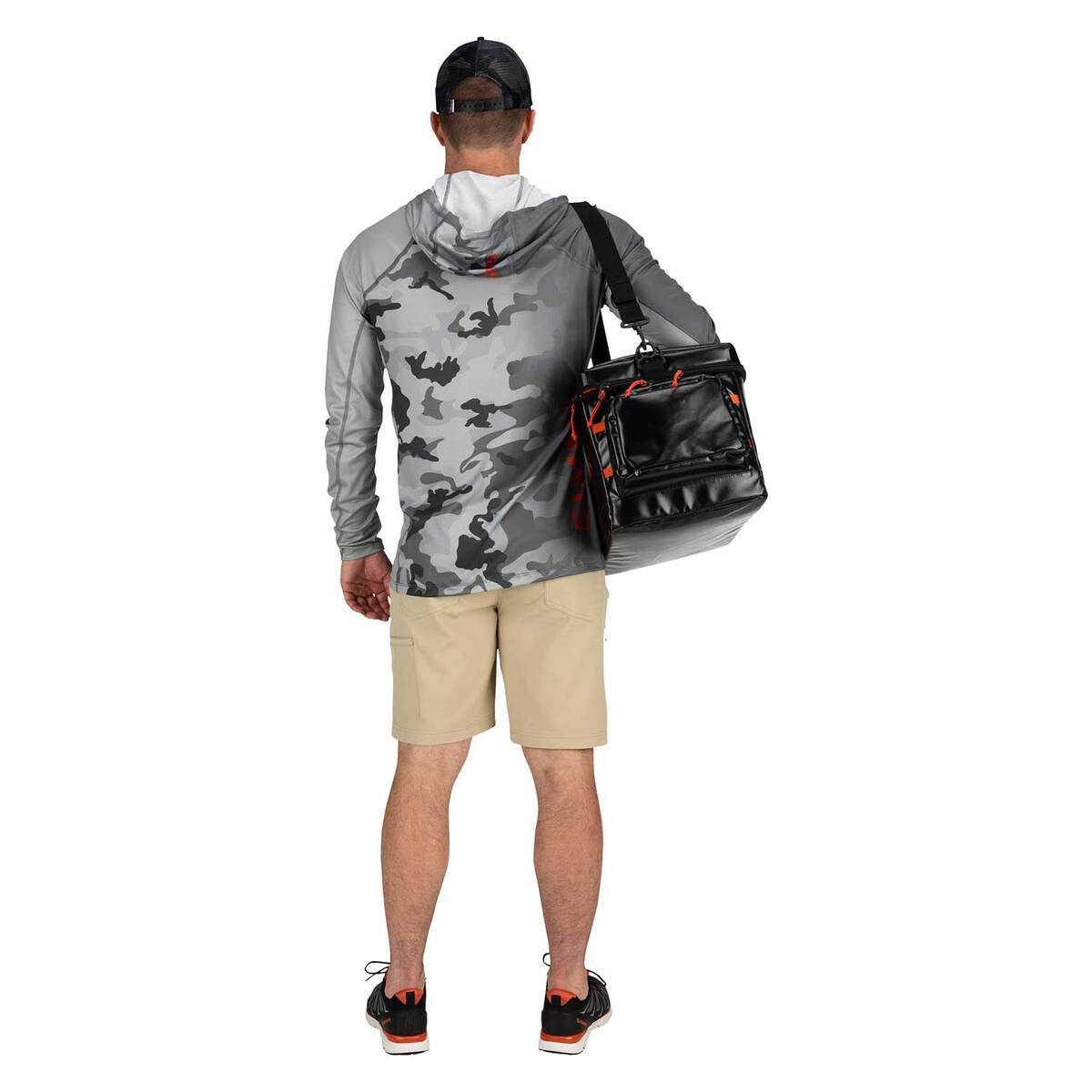 Simms Stash Soft Tackle Bag - Black/Orange | Sportsman's Warehouse