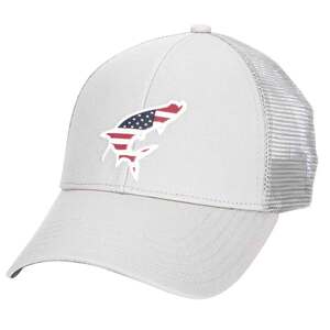 Simms USA Catch Trucker Hat - Sterling - One Size Fits Most