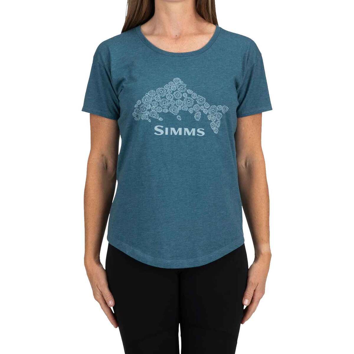 Simms Women's Floral Trout Short Sleeve Casual Shirt Simms Women's Floral Trout Short Sleeve Casual Shirt