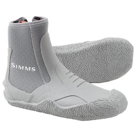 Simms Men's Zipit II Bi-Fit Vulcanized Rubber Wading Boots - Light Grey 10