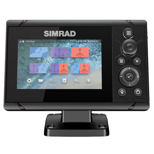 Simrad Cruise with US Coastal map and 83/200 Transducer Fish Finder - 9in