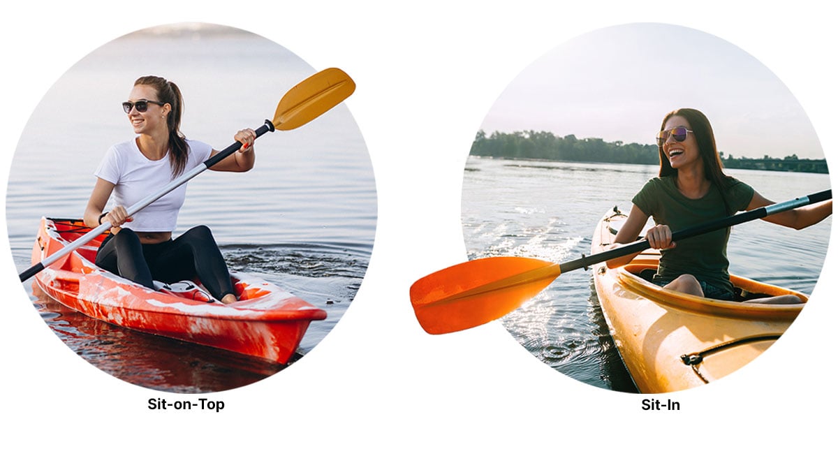 Sit-in vs sit-on-top kayaks