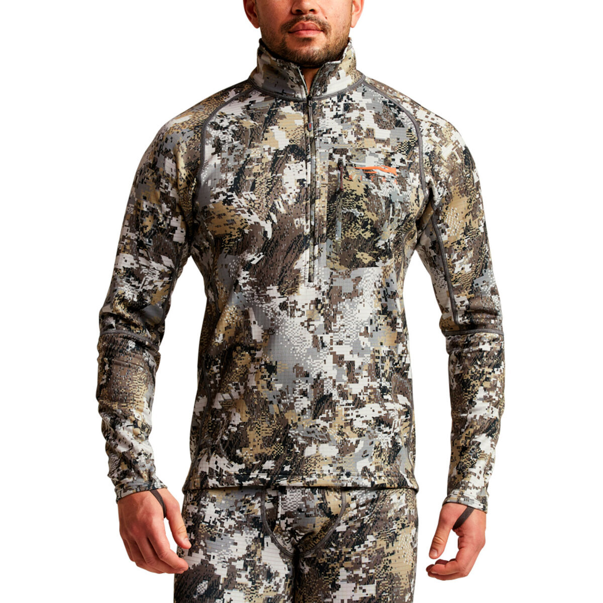Sitka Heavyweight Half Zip Long Sleeve Shirt - Elevated II Sitka Heavyweight Half Zip Long Sleeve Shirt - Elevated II