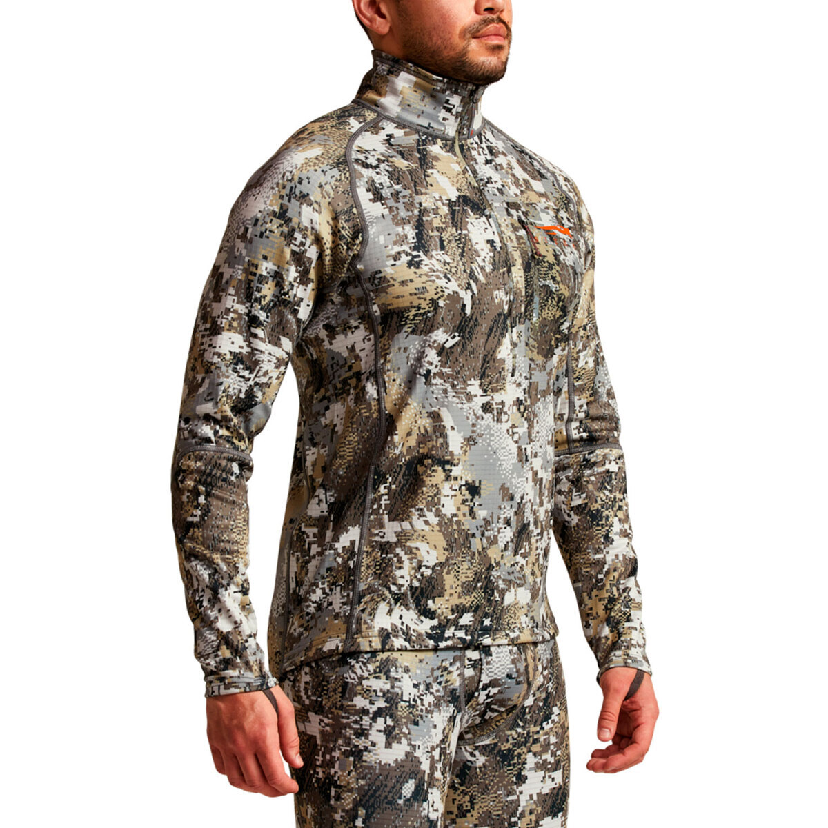 Sitka Heavyweight Half Zip Long Sleeve Shirt - Elevated II Sitka Heavyweight Half Zip Long Sleeve Shirt - Elevated II