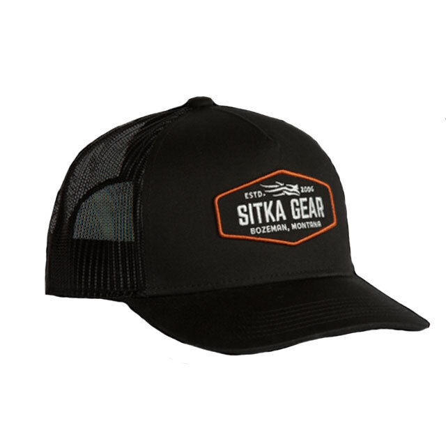 Sitka Hex Mid Pro Trucker Hat - Black - Black One Size Fits Most Sitka Hex Mid Pro Trucker Hat - Black - Black One Size Fits Most