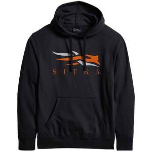 Sitka Icon Pullover Hoody - Black/Orange