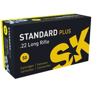 SK Standard Plus 22 Long Rifle 40gr LRN Rifle Ammo - 50 Rounds