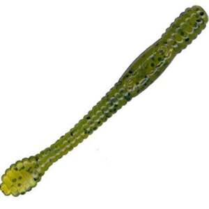 Slider Drop Shot Straight Tail Worm - Watermelon Seed, 3in