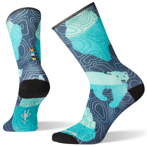 Smartwool Women's Curated Polar Casual Socks - Blue - M