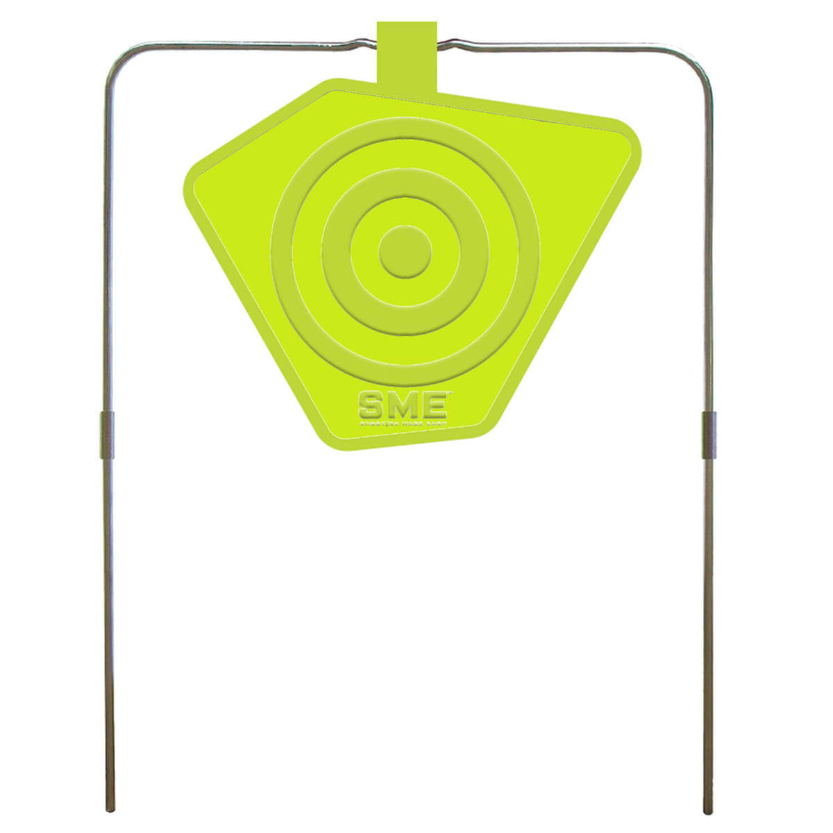 SME Self-Healing Gong Target With Stand - Green/Silver 8in SME Self-Healing Gong Target With Stand - Green/Silver 8in