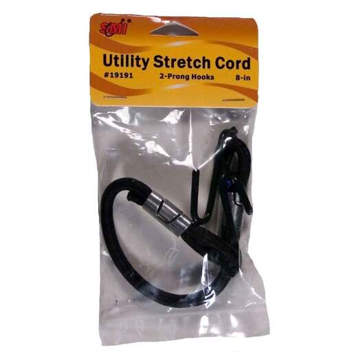 SMI 8 -Inch Utility Stretch Cord - Black