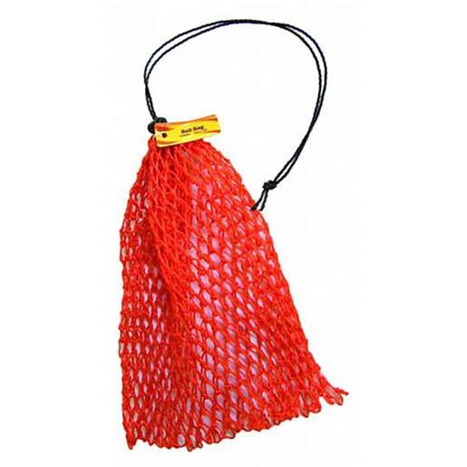 SMI Orange Mesh Bait Bag With Drawstring - Orange