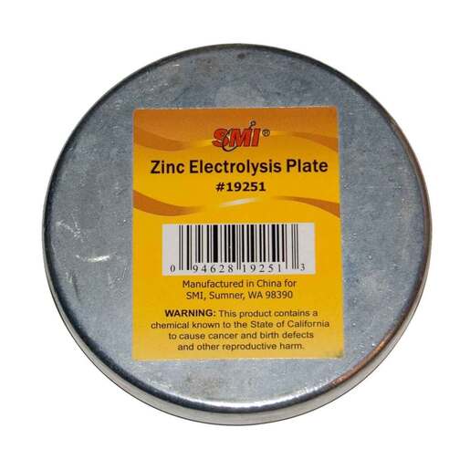 SMI Zinc Electrolysis Plate Shellfish Gear - Silver - Smi