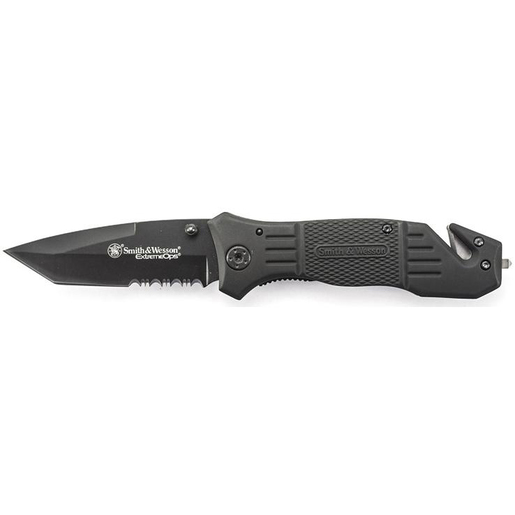 Smith & Wesson Extreme Ops 3.3 inch Folding Knife – Black – Black