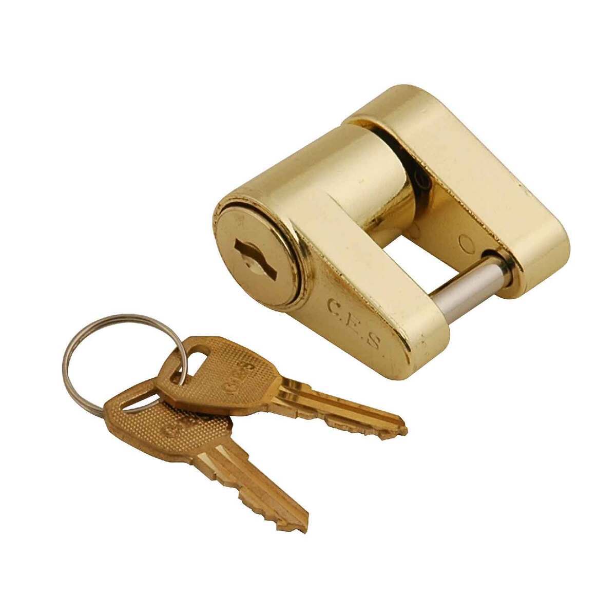 C.E. Smith Boat Trailer Coupler Lock - Brass C.E. Smith Boat Trailer Coupler Lock - Brass