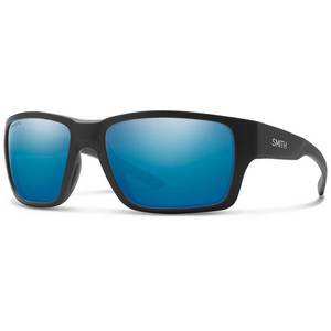 Smith Outback Polarized Sunglasses - Matte Black/ChromaPop Blue Mirror