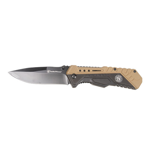 Smith & Wesson Spring Assist 3.5 inch Folding Knife – Flat Dark Earth – Flat Dark Earth