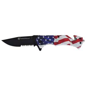 Smith & Wesson America's Heroes 3.25 inch Assisted Folding Knife