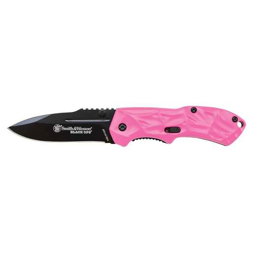 Smith & Wesson Black Ops Mini M.A.G.I.C 2.5 inch Folding Knife – Pink
