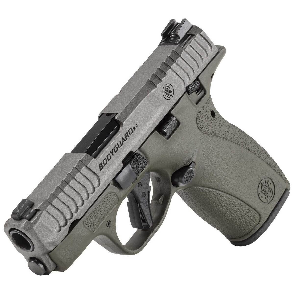 Smith & Wesson Bodyguard 2.0 TS 380 Auto (ACP) 2.75in Gray/OD Green Cerakote Pistol - 12+1 Rounds - OD Green Smith & Wesson Bodyguard 2.0 TS 380 Auto (ACP) 2.75in Gray/OD Green Cerakote Pistol - 12+1 Rounds - OD Green