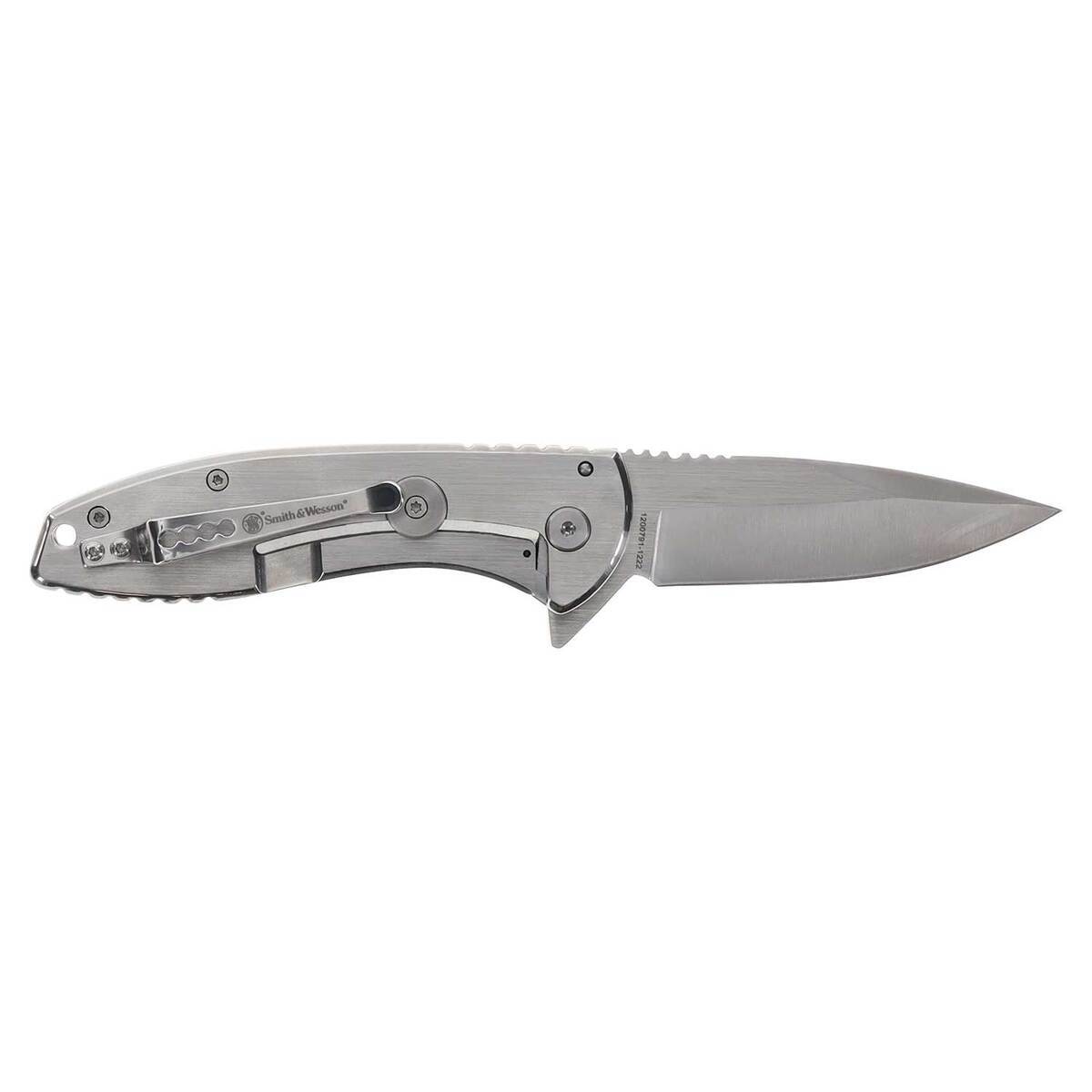 Smith & Wesson Executive 2.8 inch Folding Knife with Flask - Silver Smith & Wesson Executive 2.8 inch Folding Knife with Flask - Silver