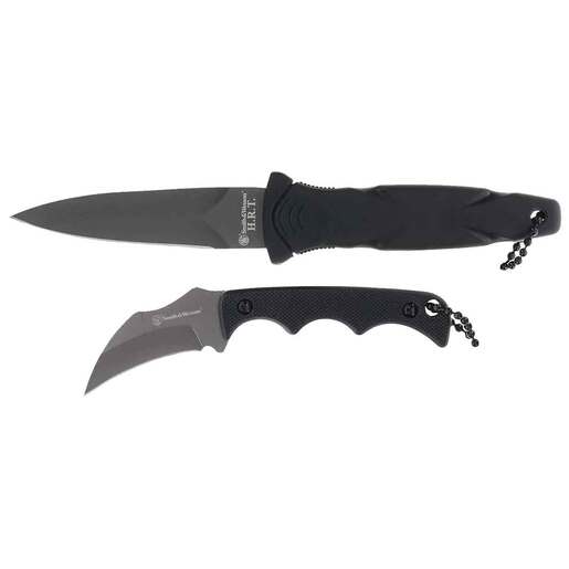 Smith & Wesson H.R.T Boot and Neck Knife Combo – Black