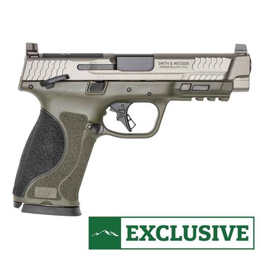 Smith & Wesson M2.0 10mm Auto 4.6in Stainless Steel Tungsten Gray Cerakote Pistol - 15+1 Rounds - Green Fullsize image