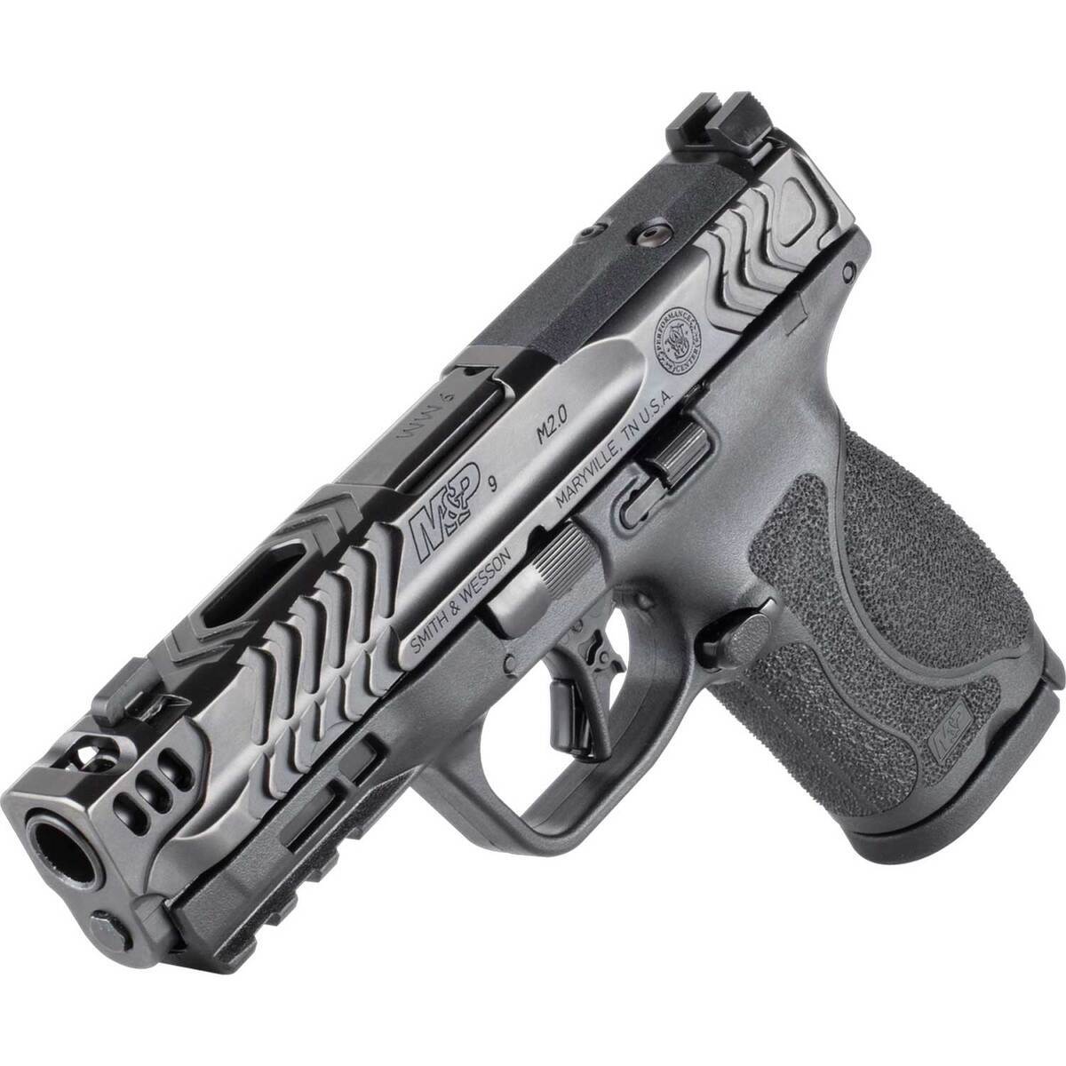 Smith & Wesson M2.0 Compact Carry Comp 9mm Luger 4.22in Black Pistol - 15+1 Rounds - Black Smith & Wesson M2.0 Compact Carry Comp 9mm Luger 4.22in Black Pistol - 15+1 Rounds - Black