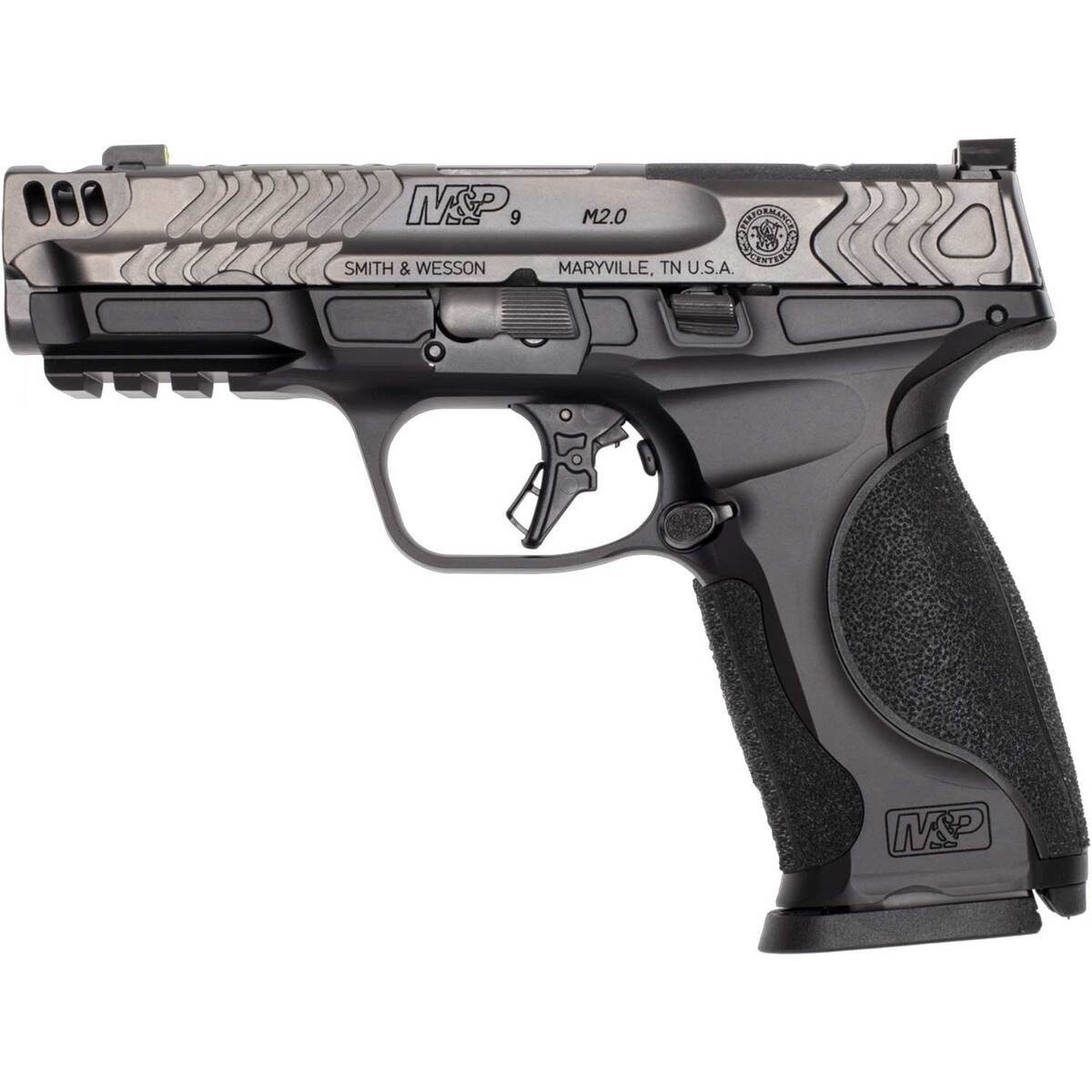 Smith & Wesson M2.0 Metal Carry Comp 9mm Luger 4.22in Black Pistol - 17+1 Rounds - Black Smith & Wesson M2.0 Metal Carry Comp 9mm Luger 4.22in Black Pistol - 17+1 Rounds - Black