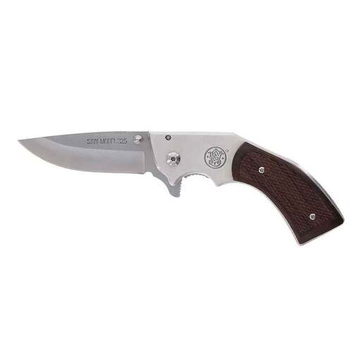 Smith & Wesson M325 Revolver 3 inch Folding Knife – Brown