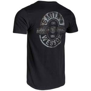Smith & Wesson Men's American Short Sleeve Shirt - Black - 3XL Smith & Wesson Men's American Short Sleeve Shirt - Black - 3XL