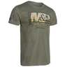 Smith & Wesson Men's M&P Textured Flag Short Sleeve Shirt - Green - XL - Green XL
