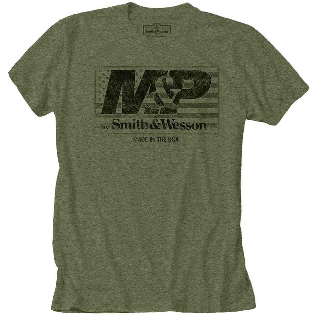 Smith & Wesson Men's M&P USA Flag Short Sleeve Casual Shirt Smith & Wesson Men's M&P USA Flag Short Sleeve Casual Shirt
