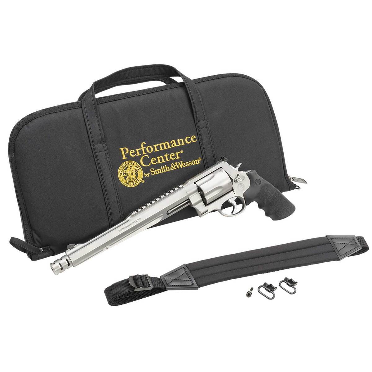 Smith & Wesson Model 500 Performance Center 500 S&W 10.5in Satin Stainless Revolver - 5 Rounds Smith & Wesson Model 500 Performance Center 500 S&W 10.5in Satin Stainless Revolver - 5 Rounds