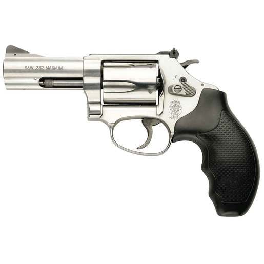 Smith & Wesson Model 60 withAdjustable Rear Sight 357 Magnum 3in Satin Stainless/Black Revolver - 5 Rounds image