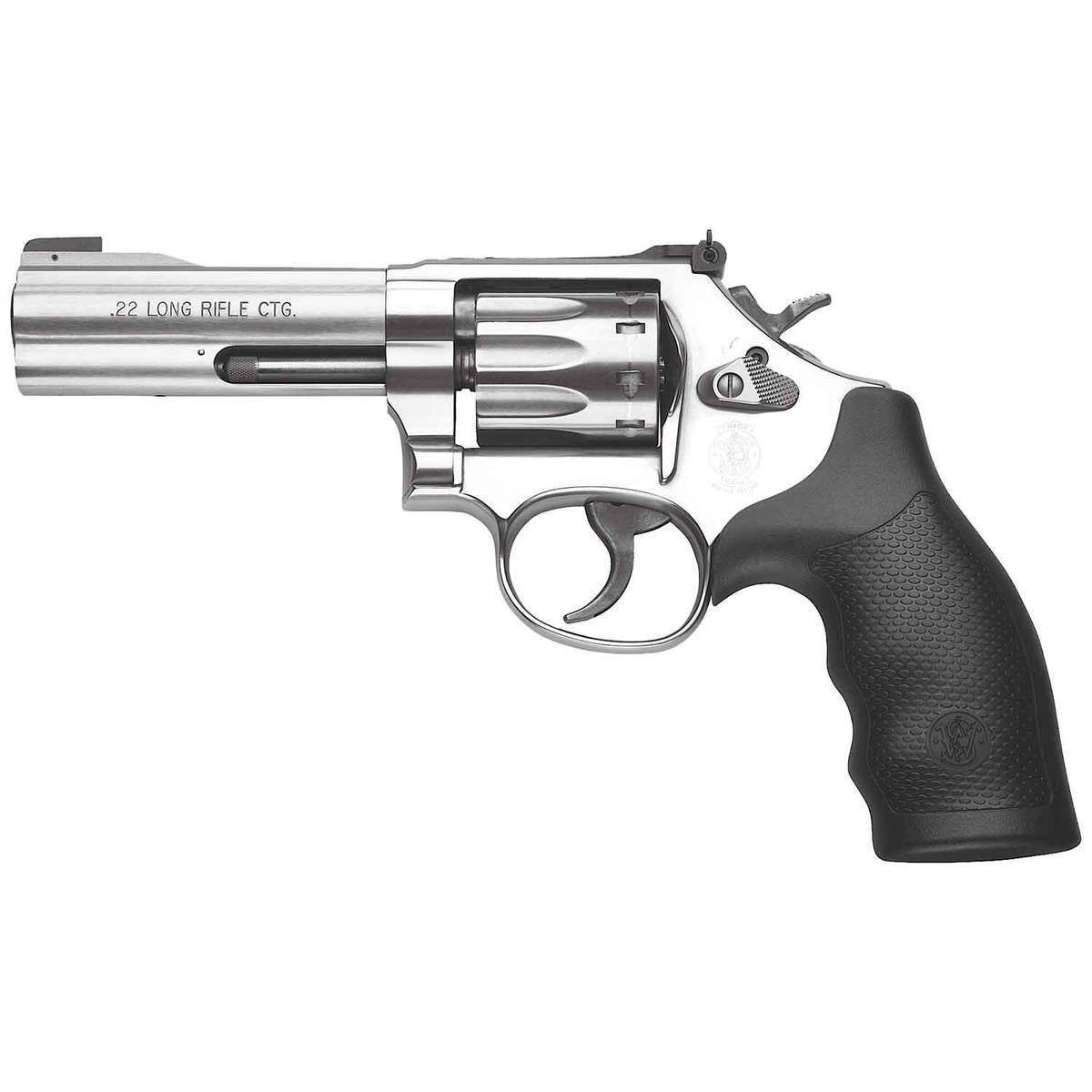 Smith & Wesson 617 22 Long Rifle 4in Satin Stainless Revolver - 10 Rounds Smith & Wesson 617 22 Long Rifle 4in Satin Stainless Revolver - 10 Rounds