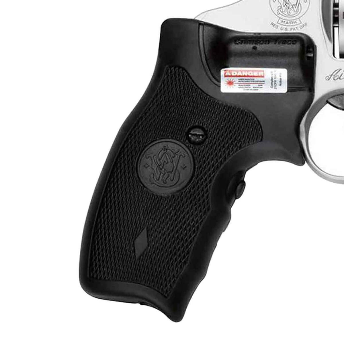 Smith & Wesson Model 637 Airweight w/Crimson Trace Lasergrip 38 Special 1.88in Matte Silver/Black Revolver - 5 Rounds Smith & Wesson Model 637 Airweight w/Crimson Trace Lasergrip 38 Special 1.88in Matte Silver/Black Revolver - 5 Rounds