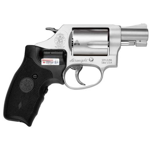 Smith & Wesson Model 637 Airweight withCrimson Trace Lasergrip 38 Special 1.88in Matte Silver/Black Revolver – 5 Rounds