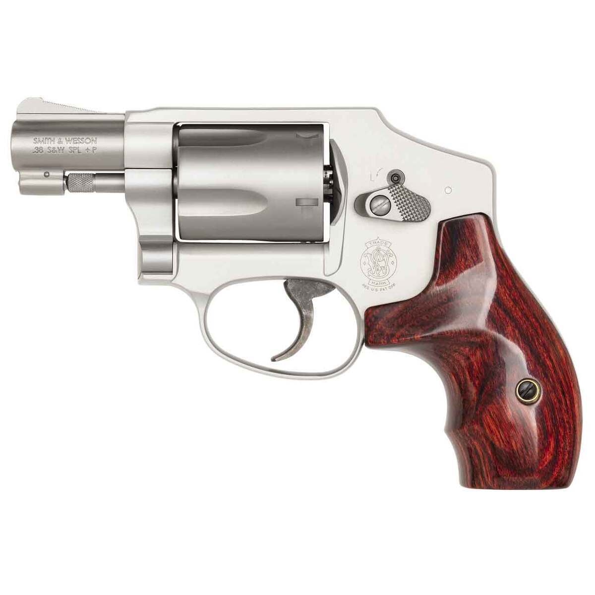 Smith & Wesson Model 642 Ladysmith 38 Special 1.88in Stainless Steel/Wood Revolver - 5 Rounds Smith & Wesson Model 642 Ladysmith 38 Special 1.88in Stainless Steel/Wood Revolver - 5 Rounds