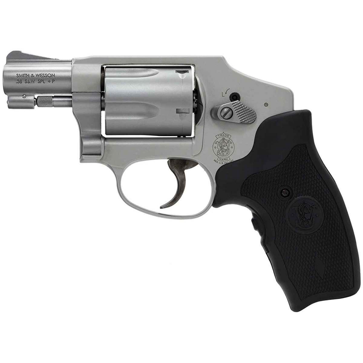 Smith & Wesson Model 642 38 Special 1.87in Matte Silver/Black Revolver - 5 Rounds Smith & Wesson Model 642 38 Special 1.87in Matte Silver/Black Revolver - 5 Rounds