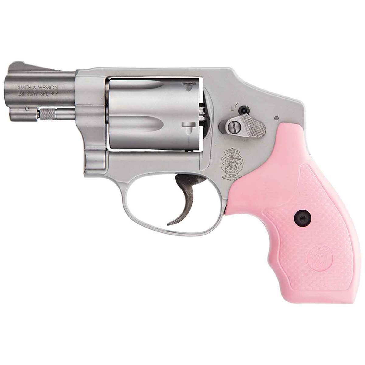 Smith & Wesson Model 642 38 Special 1.87in Stainless Steel/Pink Revolver - 5 Rounds Smith & Wesson Model 642 38 Special 1.87in Stainless Steel/Pink Revolver - 5 Rounds