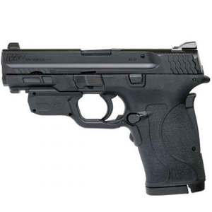 Smith & Wesson M&P 380 Shield EZ With Crimson Trace Green Laserguard NTS 380 Auto (ACP) 3.675in Stainless Pistol - 8+1 Rounds